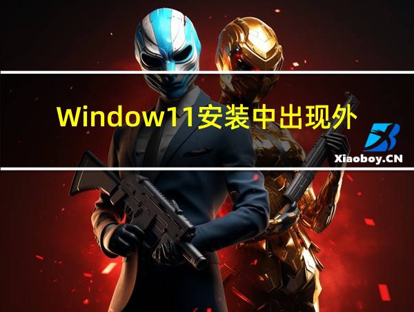 Window11安装中出现外部存储设备该怎样设置的相关图片