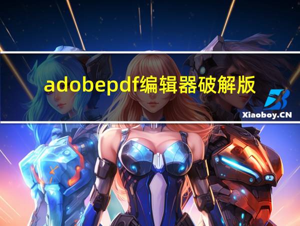 adobepdf编辑器破解版的相关图片