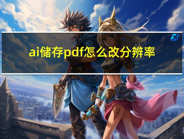 ai储存pdf怎么改分辨率的相关图片