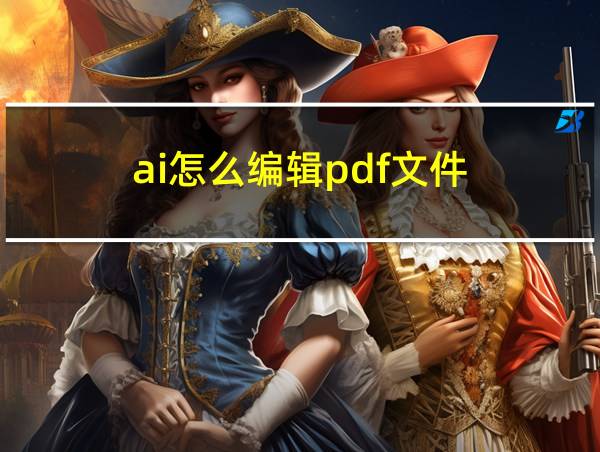 ai怎么编辑pdf文件的相关图片