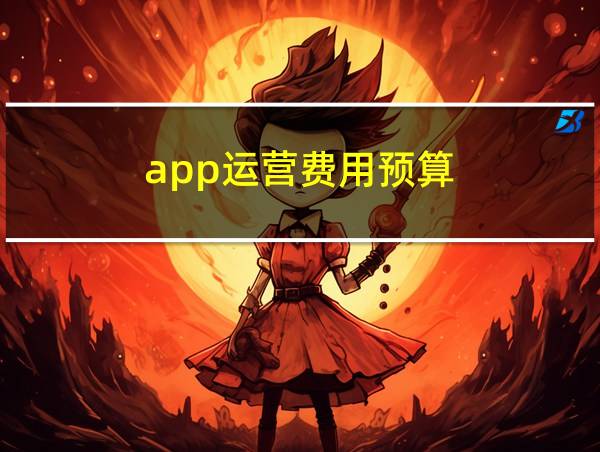 app运营费用预算的相关图片