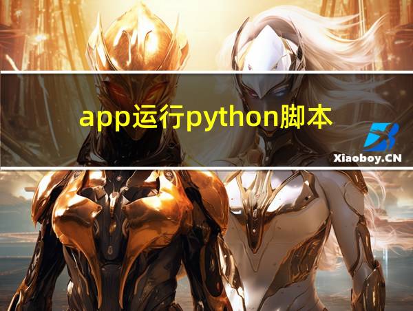 app运行python脚本的相关图片