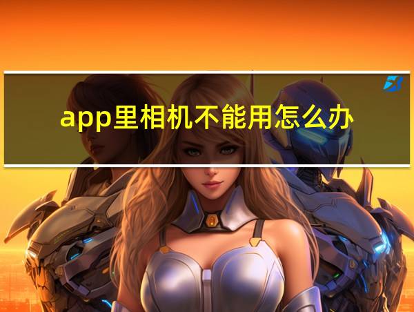 app里相机不能用怎么办的相关图片