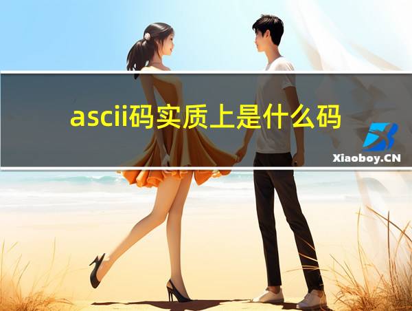 ascii码实质上是什么码的相关图片