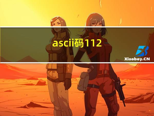 ascii码112的相关图片