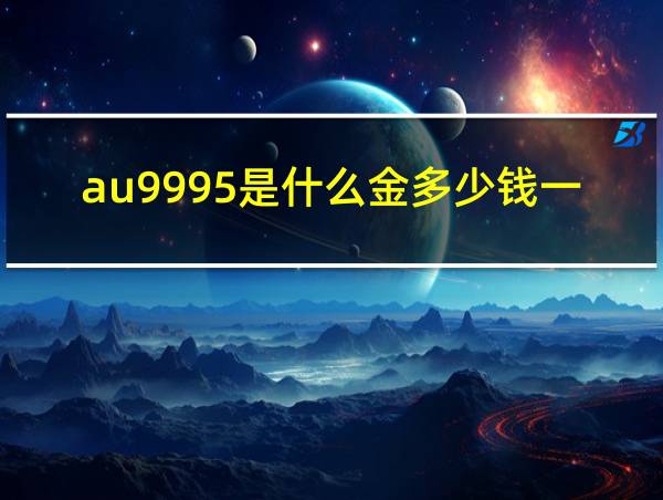 au9995是什么金多少钱一克的相关图片