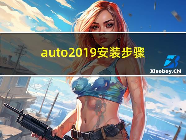 auto2019安装步骤的相关图片