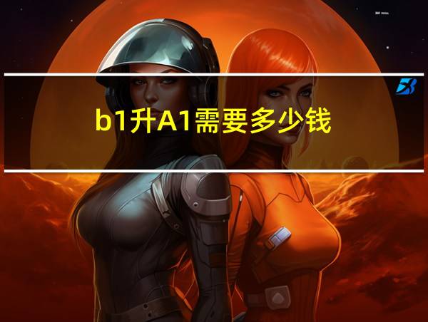 b1升A1需要多少钱的相关图片