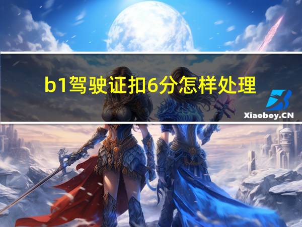 b1驾驶证扣6分怎样处理的相关图片