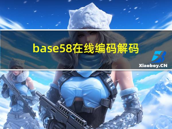 base58在线编码解码的相关图片