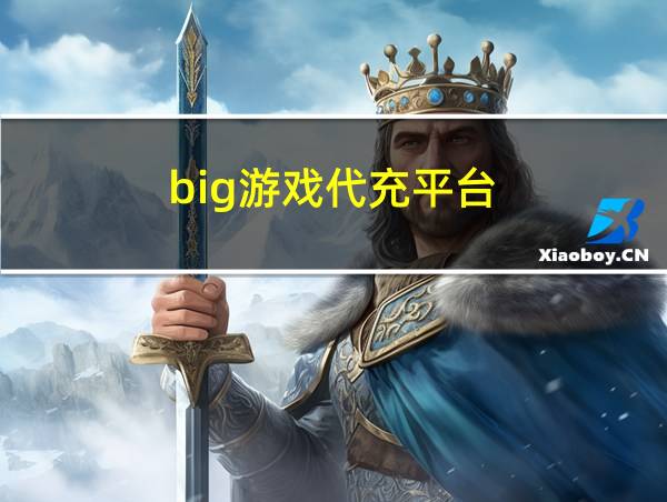 big游戏代充平台的相关图片