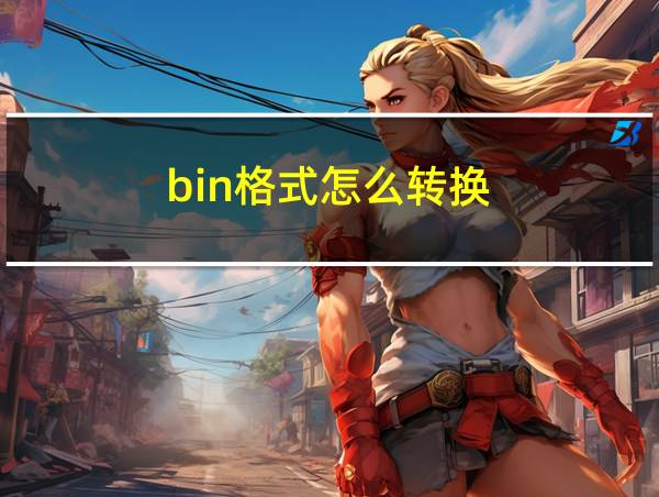 bin格式怎么转换的相关图片