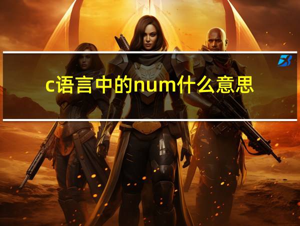 c语言中的num什么意思的相关图片