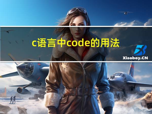 c语言中code的用法的相关图片