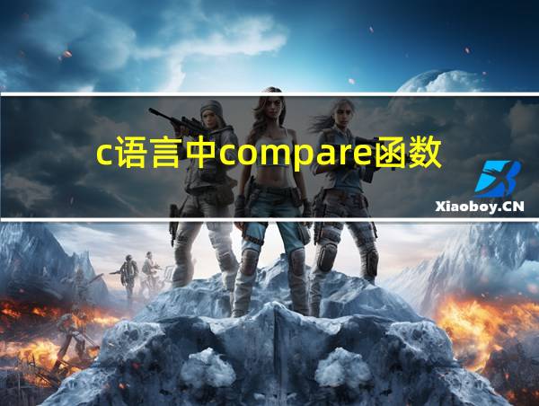 c语言中compare函数的相关图片