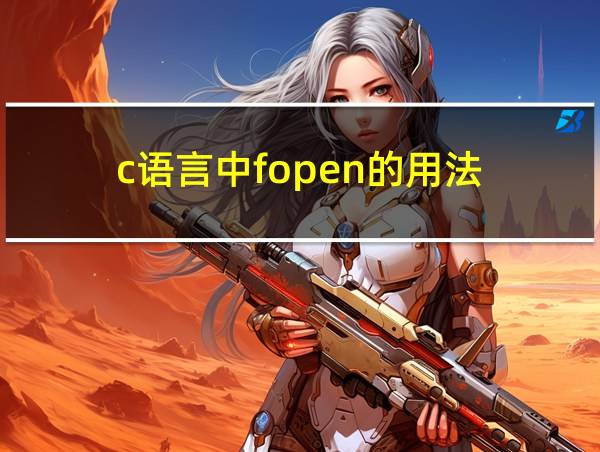 c语言中fopen的用法的相关图片