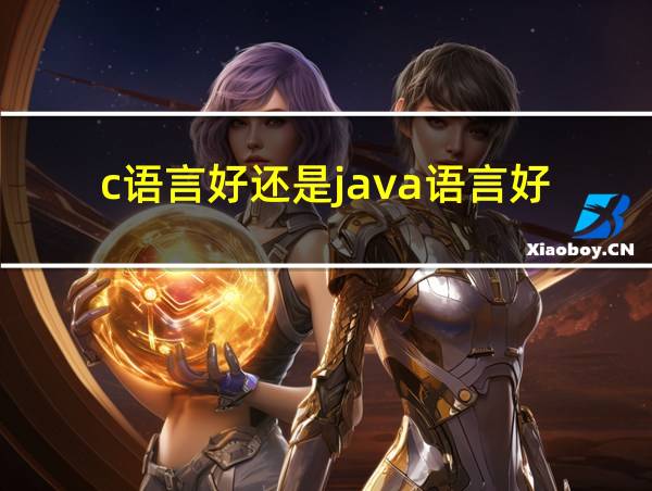 c语言好还是java语言好的相关图片