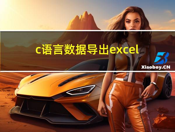 c语言数据导出excel的相关图片