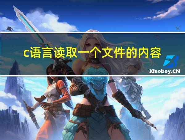 c语言读取一个文件的内容的相关图片