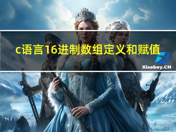 c语言16进制数组定义和赋值的相关图片