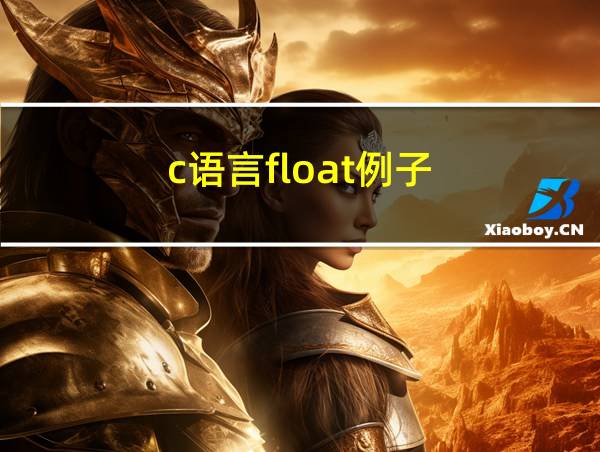 c语言float例子的相关图片