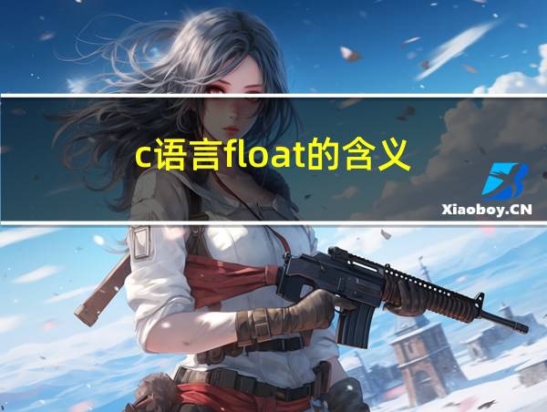 c语言float的含义的相关图片