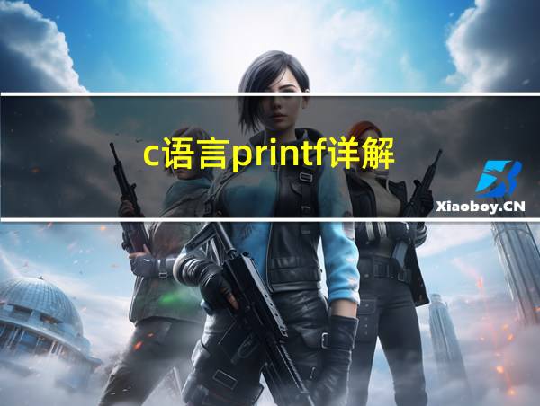 c语言printf详解的相关图片