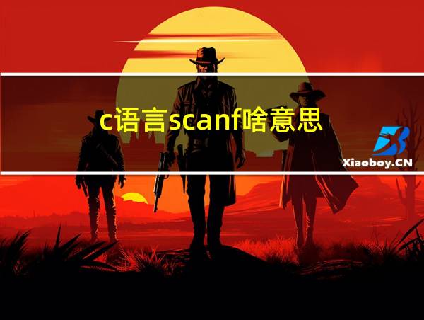 c语言scanf啥意思的相关图片