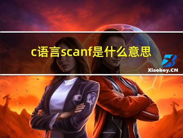 c语言scanf是什么意思的相关图片