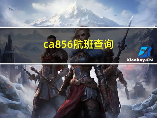 ca856航班查询的相关图片