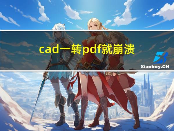 cad一转pdf就崩溃的相关图片