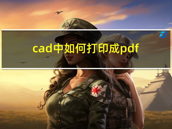 cad中如何打印成pdf的相关图片