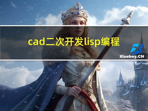 cad二次开发lisp编程的相关图片