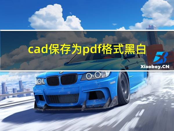 cad保存为pdf格式黑白的相关图片