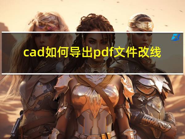 cad如何导出pdf文件改线的颜色不变的相关图片