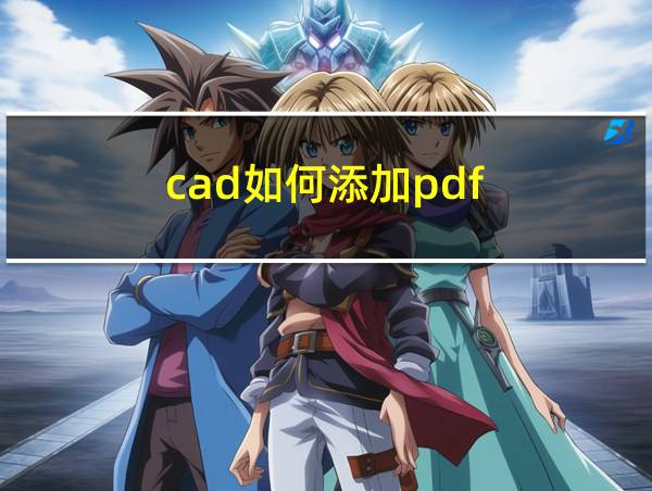 cad如何添加pdf的相关图片