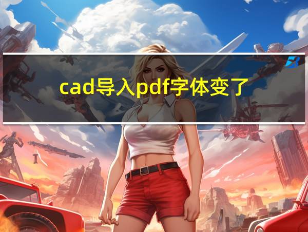 cad导入pdf字体变了的相关图片