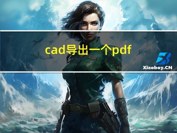 cad导出一个pdf的相关图片