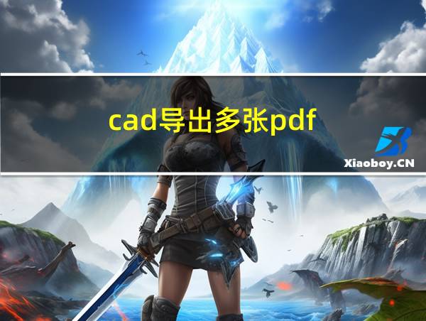 cad导出多张pdf的相关图片