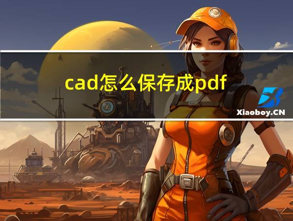 cad怎么保存成pdf的相关图片