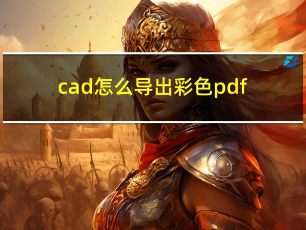 cad怎么导出彩色pdf的相关图片