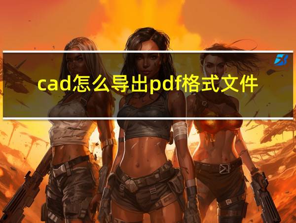 cad怎么导出pdf格式文件的相关图片