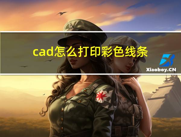 cad怎么打印彩色线条的相关图片