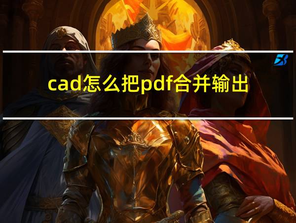 cad怎么把pdf合并输出的相关图片