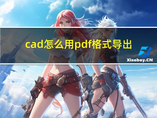 cad怎么用pdf格式导出的相关图片