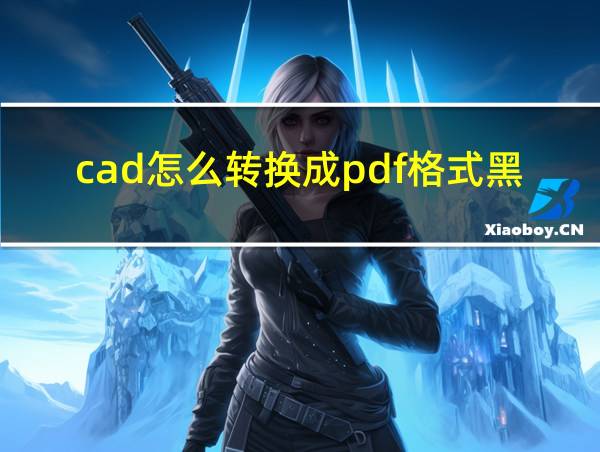 cad怎么转换成pdf格式黑白的的相关图片