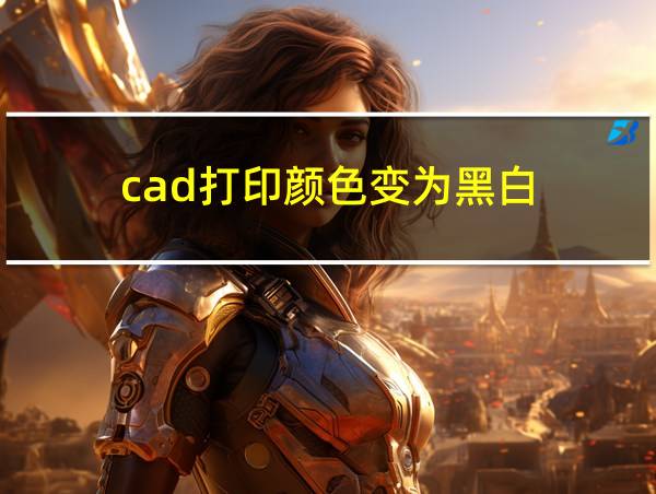 cad打印颜色变为黑白的相关图片