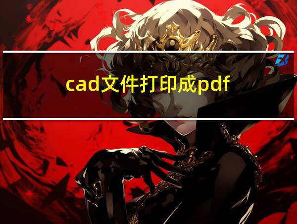 cad文件打印成pdf的相关图片