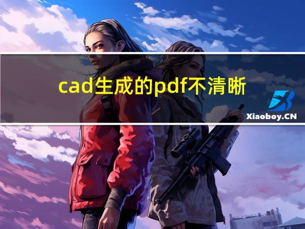 cad生成的pdf不清晰的相关图片