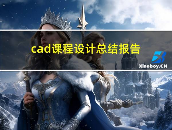 cad课程设计总结报告的相关图片